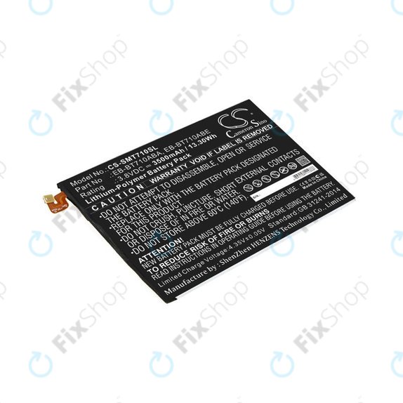 Batterie pour Samsung Galaxy Tab S2 8.0, 3500mAh, Li-Pol, 3.8V, EB-BT710ABA, HQ