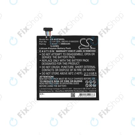 Asus ZenPad 8.0 Z380C (P022) - Batterie C11P1505, 0B200-01660200 3900mAh HQ