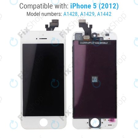 Apple iPhone 5 - Écran LCD + Écran Tactile + Cadre (Blanc)