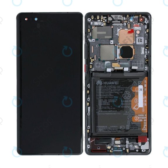 Huawei Mate 40 Pro NOH-NX9 - Écran LCD + Écran tactile + Cadre + Batterie (Noir) - 02353YMT