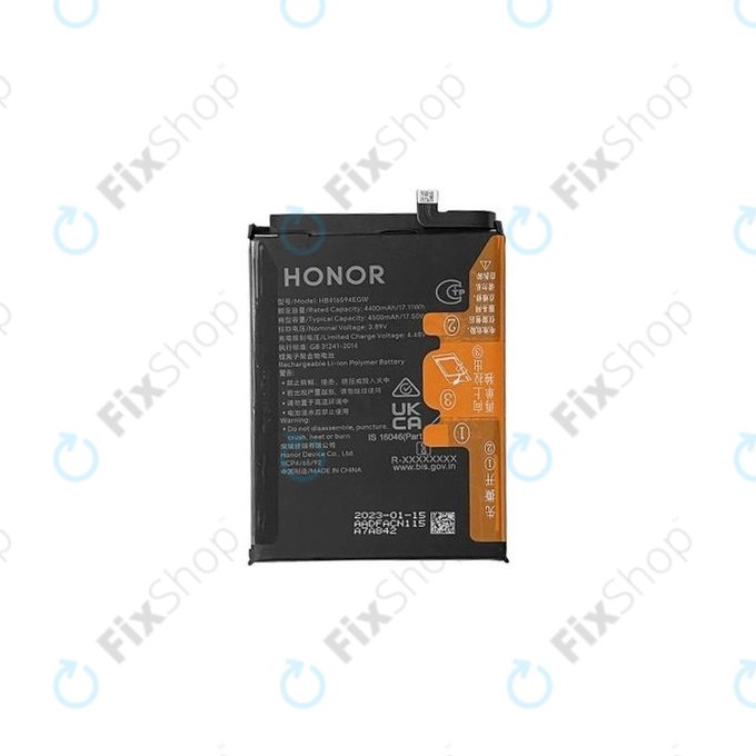Honor X8a, Honor 90 Lite - Batterie HB416594EGW 4500mAh - 2402AADF Genuine Service Pack