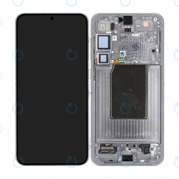 Samsung Galaxy S25 Plus - Écran LCD + Écran tactile + Cadre (Silver Shadow) - GH82-36368A Genuine Service Pack