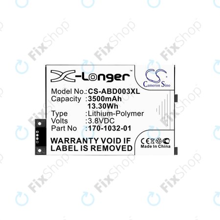 Amazon Kindle 3, 3 Wi-fi, 3G, Graphite - Batterie 170-1032-01, S11GTSF01A 3500mAh HQ