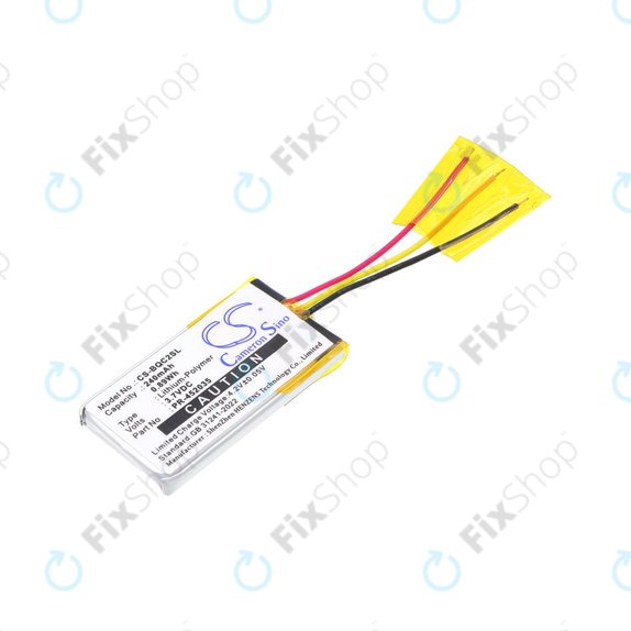 Batterie pour Bose QC20, 240mAh, Li-Pol, 3.7V, PR-452035, HQ