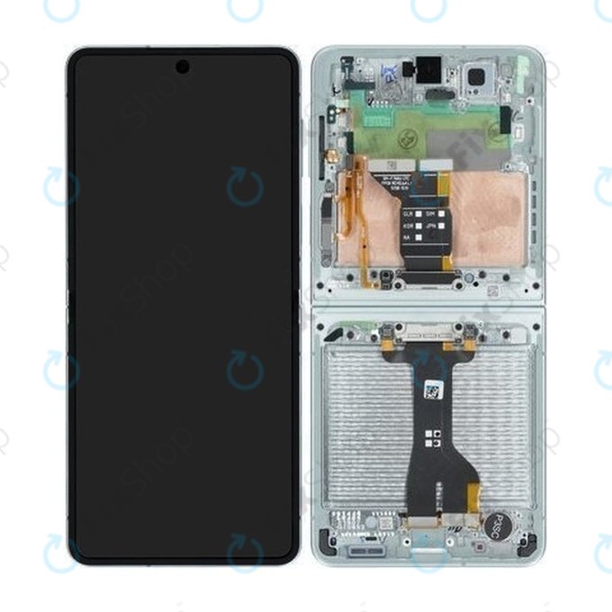 Samsung Galaxy Z Flip 7 F766B - Écran LCD + Écran tactile + Cadre (Mint) OLED