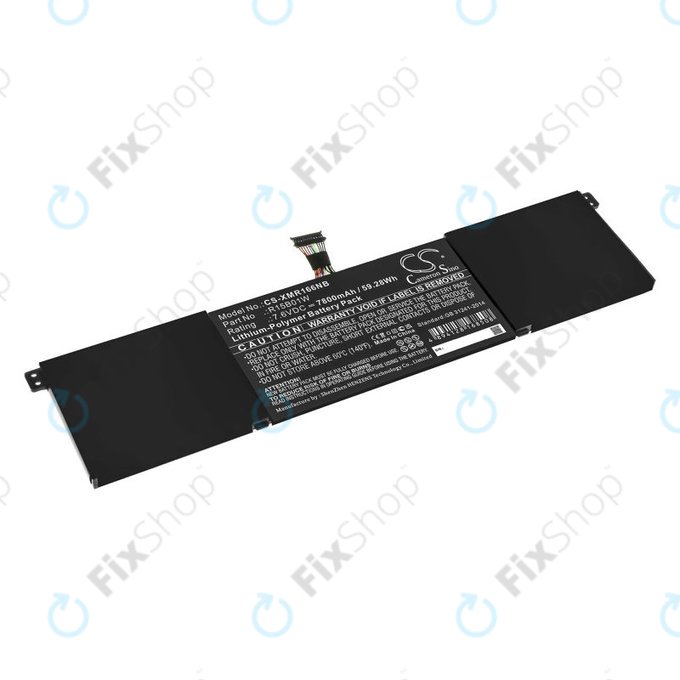 Batterie pour Xiaomi Mi Pro 15.6 i3, i5, i6, 7800mAh, Li-Pol, 7.6V, R15B01W, HQ