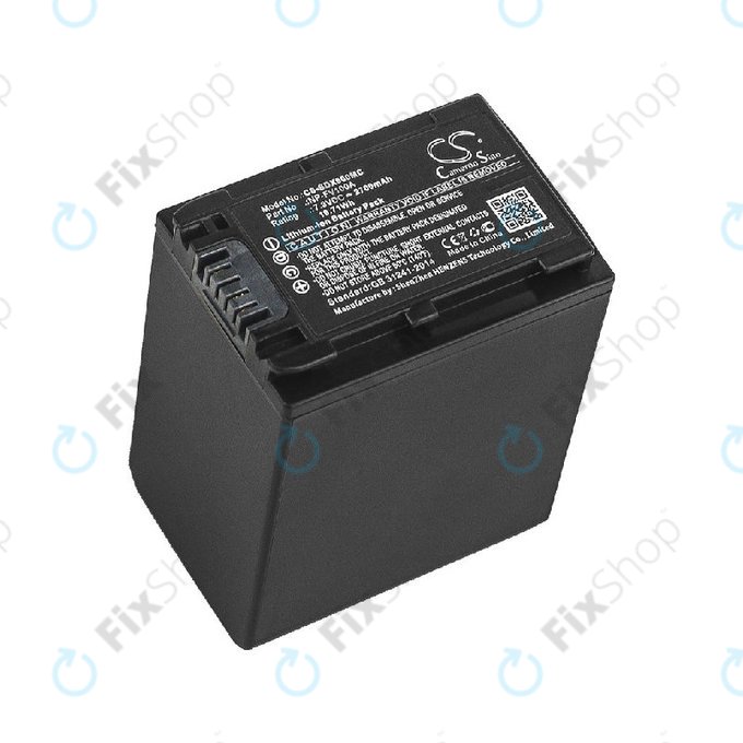 Batterie pour Sony FDR-AX, HDR-CX, HDR-CX HDR-PJ, NEX-VG30, 2700mAh, Li-Ion, 7.3V, NP-FV100A, HQ