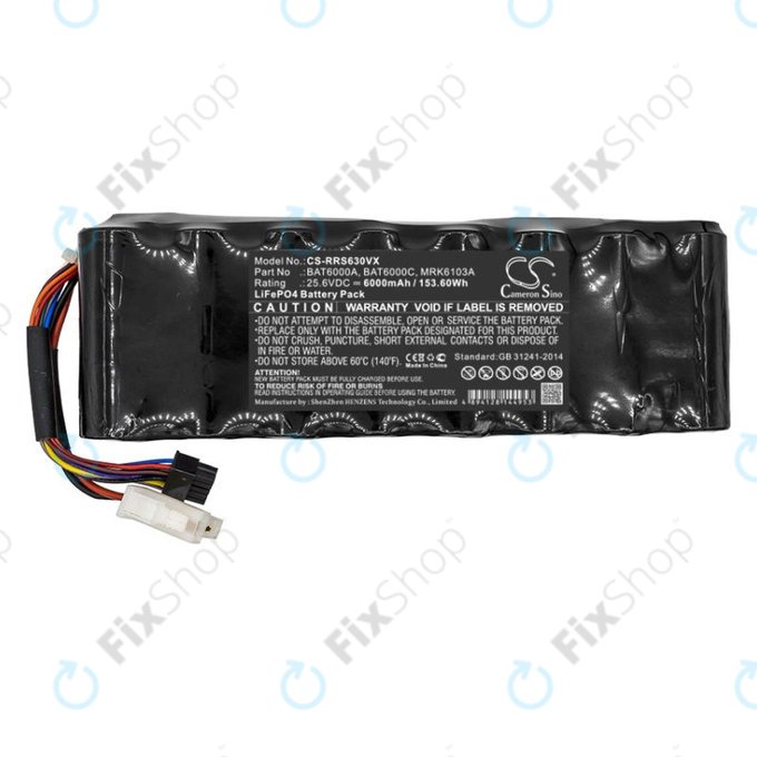 Batterie pour Robomow, Wolf Garten, Cub Cadet, 6000mAh, LiFePO4, 25.6V, MRK6103A, HQ