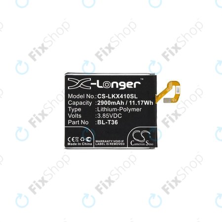 LG K10 (2018), K11, K11 Plus, K11 Prime, K30, Harmony 2 - Batterie BL-T36, EAC63638201 2900mAh HQ