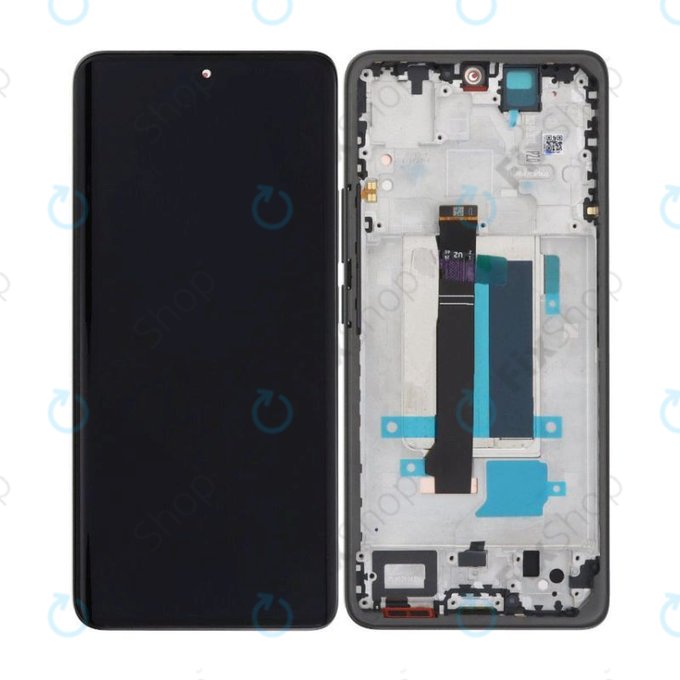 Xiaomi Redmi Note 13 Pro+ 23090RA98C - Écran LCD + Ecran Tactile + Cadre (Fushion Black) OLED