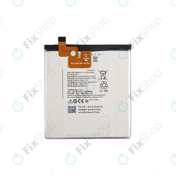 Lenovo VIBE Z2 - Batterie BL230, 3000mAh