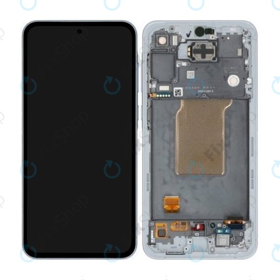 Samsung Galaxy A55 A556B - Écran LCD + Écran tactile + Cadre (Awesome Iceblue) OLED