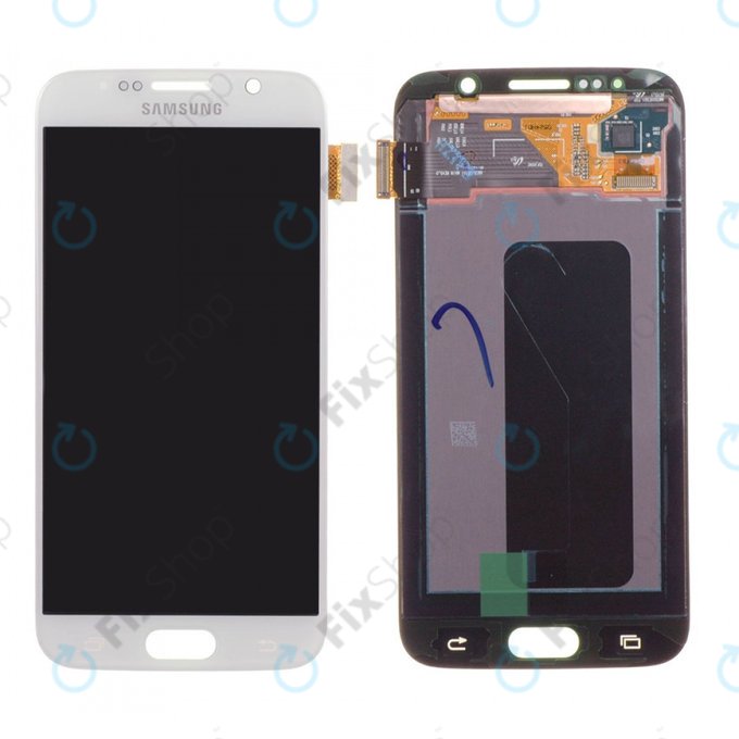 Samsung Galaxy S6 G920F - Écran LCD + Écran Tactile (Blanc Perle) - GH97-17260B Genuine Service Pack