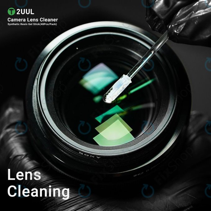 2UUL CL21 - Bâtonnets nettoyants pour objectif de caméra (48 pièces)