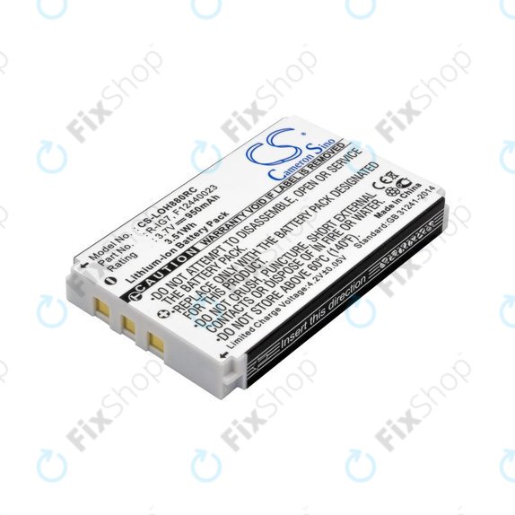 Batterie pour Logitech Harmony 720, 780, 880, 890, 900, 950mAh, Li-Ion, 3.7V, R-IG7, HQ