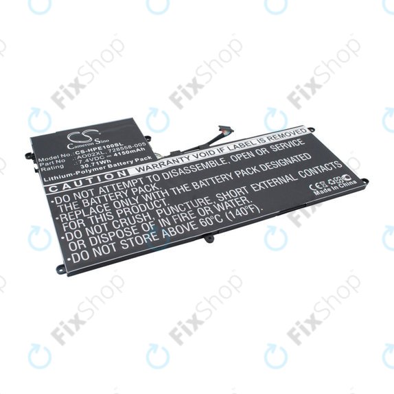 Batterie pour HP Elitepad 1000, Elitepad 1000 G2, Ultrabook Ao02xl Series, 4150mAh, Li-Pol, 7.4V, AO02XL, HQ