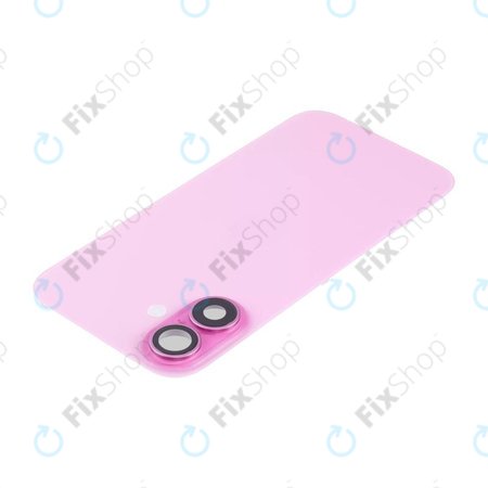 Apple iPhone 16 Plus - Verre de la coque arriere + Verre de caméra + Plaque en métal + Aimants MagSafe (Pink)