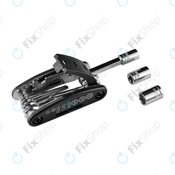 Boîte à outils multifonctionnelle pour scooters et vélos 16 en 1