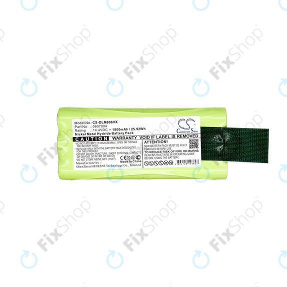 Dirt Devil Libero M606, M606-1, M606-2, M606-3, M606-4, M607, M612 - Batterie 0607004, 0612014 Ni-MH 14.4V 1800mAh HQ