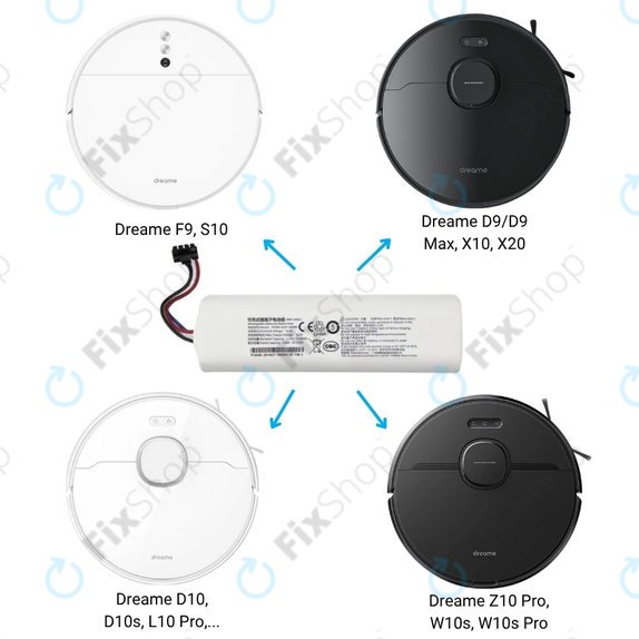Xiaomi Dreame-series - Batterie P1904-4S2P-MM Li-Ion 14.4V 5200mAh