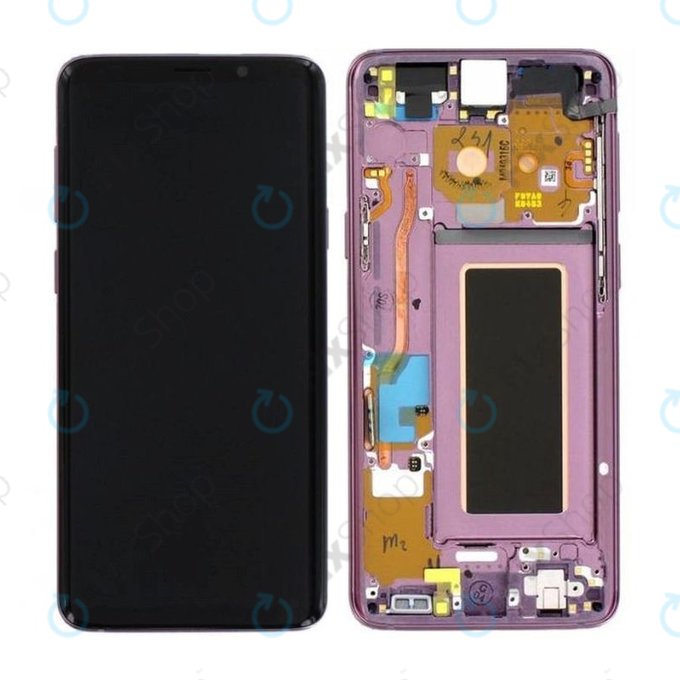 Samsung Galaxy S9 G960F - Écran LCD + Ecran Tactile + Cadre (Violet Lilas) - GH97-21696B, GH97-21697B Genuine Service Pack