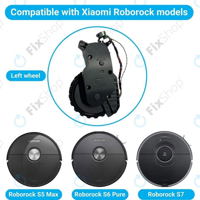 Xiaomi Roborock S5 Max, S6 Pure, S7 - Moteur de roue (gauche)