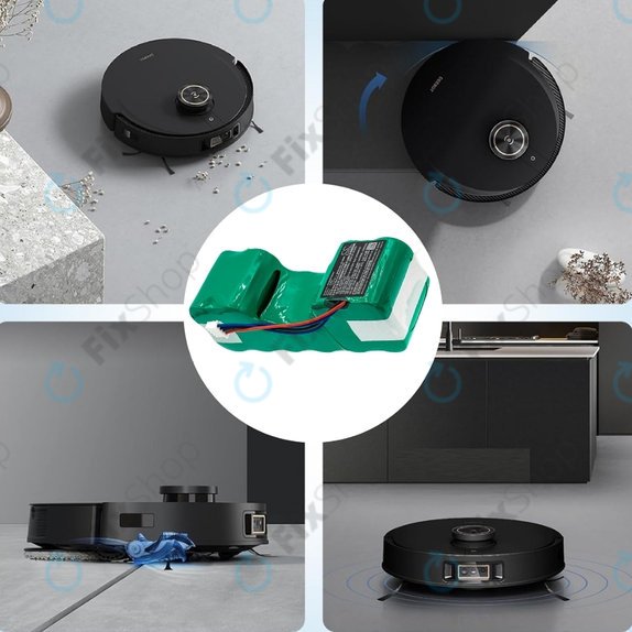 iRobot Roomba Combo-series, Ecovacs Deebot-series - Batterie 4720110, DM88 Ni-MH 12.0V 3000mAh HQ
