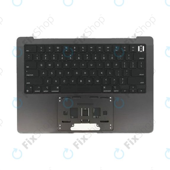 Cadre supérieur clavier pour MacBook Pro 14", A3185 (2024), avec clavier US et batterie, Space Black, 661-50210, Genuine Apple
