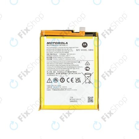 Motorola Moto G200 XT2175 - Batterie 5000mAh MB50 - SB18D10749 Genuine Service Pack