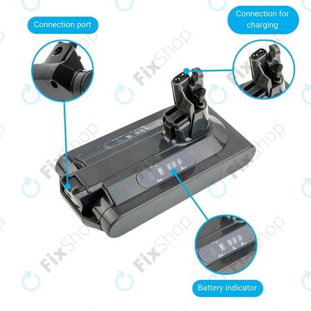 Dyson V10 - Batterie Li-Ion 2500mAh HQ