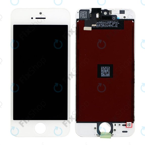 Écran pour iPhone 5S, SE, White, Tactile avec cadre