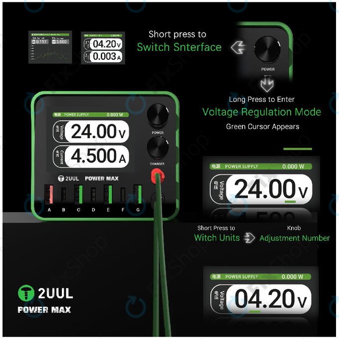 Station de charge multi-ports 200W, 2UUL PC01