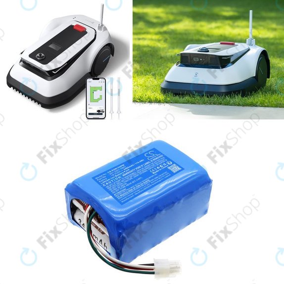 Batterie pour Ecovacs BAIZE, G1-800, GX-600, GOAT G1, 6400mAh, Li-Ion, 18.5V, 201-2201-0903, HQ