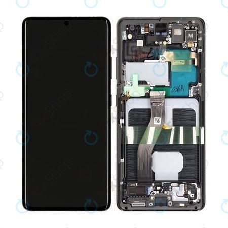 Samsung Galaxy S21 Ultra G998B - Écran LCD + Écran Tactile + Cadre (Noir Phantom) - GH82-26035A, GH82-26036A Genuine Service Pack