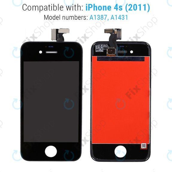 Apple iPhone 4S - Écran LCD + Écran Tactile + Cadre (Noir)