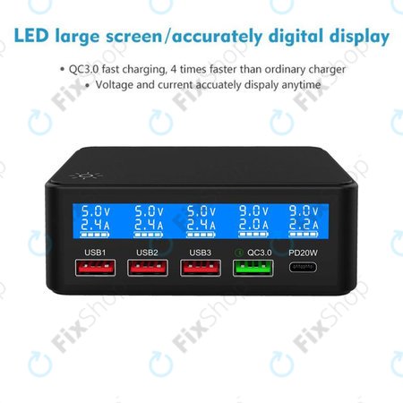 FixPremium - Station de recharge USB USB 3.0 et USB-C