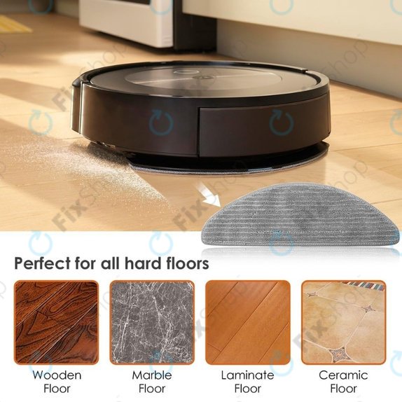 Chiffon de vadrouille, 2 pièces pour iRobot Roomba Combo i5, j5
