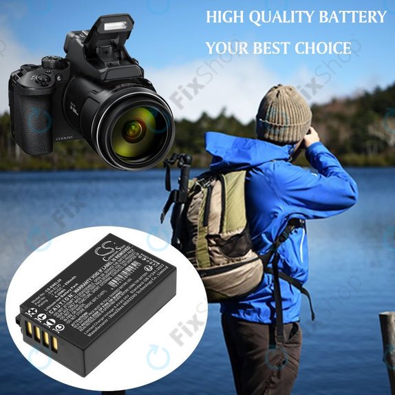 Batterie pour Nikon Coolpix A, 850mAh, Li-Ion, 7.4V, EN-EL20, HQ