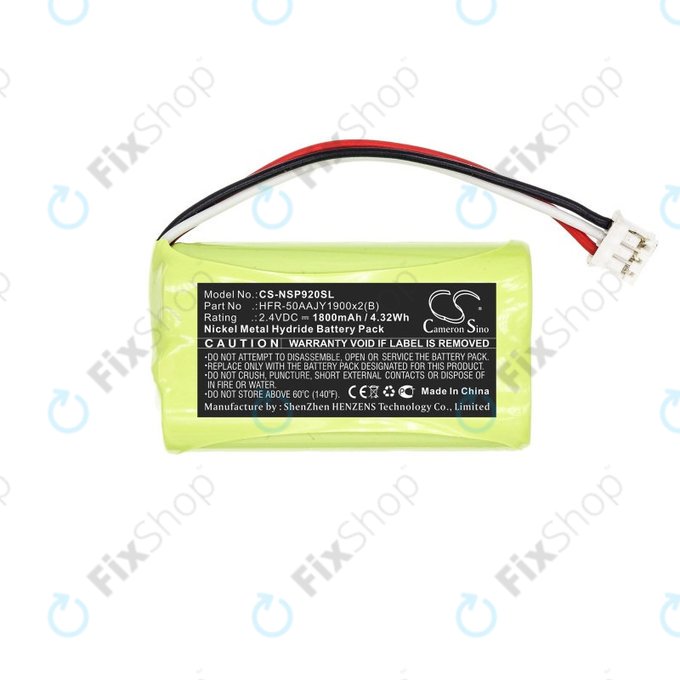 Batterie pour Nvidia P2920, Nvidia Shield Game Controller, 1800mAh, Ni-MH, 2.4V, HFR-50AAJY1900x2(B), HQ