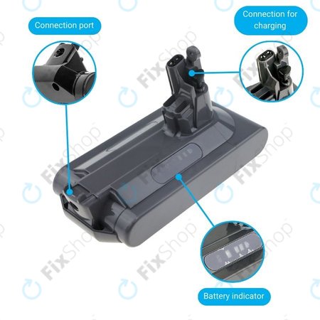 Dyson V10 - Batterie Li-Ion 3000mAh HQ