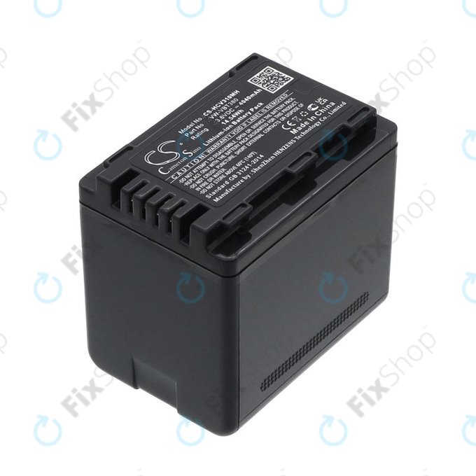 Batterie pour Panasonic HC-550EB, 4040mAh, Li-Ion, 3.6V, VW-VBT380, HQ