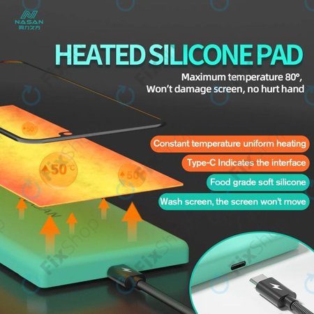 Nasan - Tapis chauffant compact pour démontage d'écrans LCD