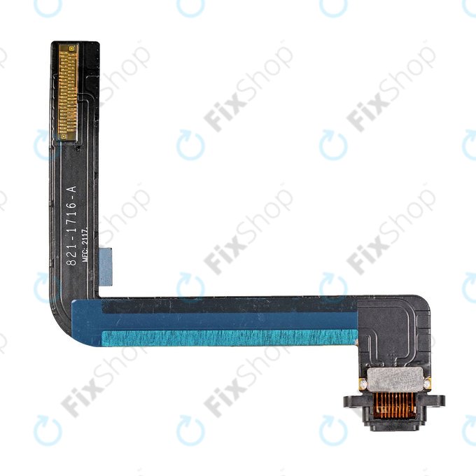 Apple iPad (6e génération 2018) - Connecteur de charge + câble flexible (noir)