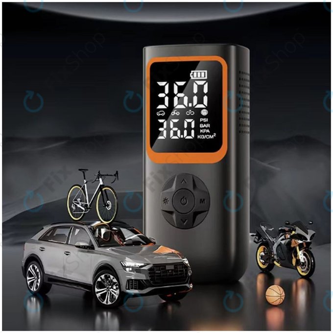 Compresseur d'Air Électrique Portable avec Accessoires (11.1V, 2000mAh)