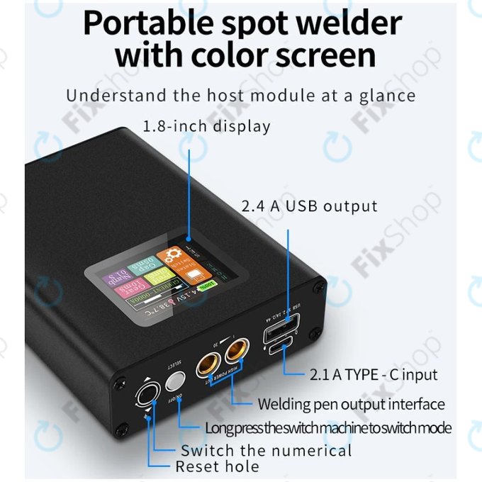Docreate SW - Affichage numérique de la machine de soudage par points portable (5000mAh)