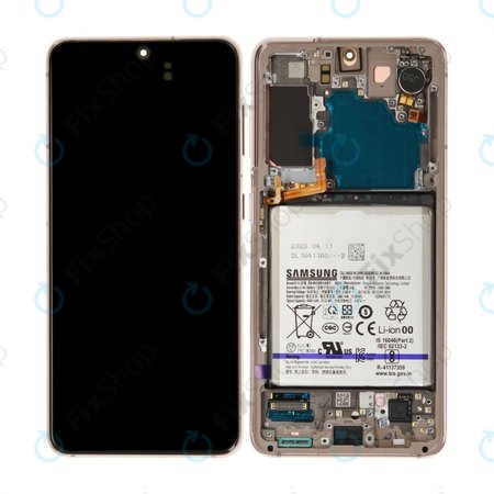 Samsung Galaxy S21 G991B - Écran LCD + Ecran Tactile + Cadre + Batterie (Violet) - GH82-27254B Genuine Service Pack