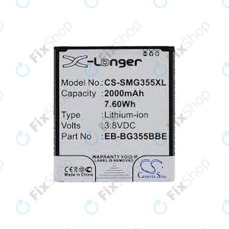 Samsung Galaxy Core 2 G355F - Batterie EB-BG355BBE 2000mAh HQ
