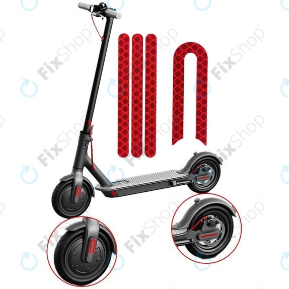 Xiaomi Mi Electric Scooter 1S, 2 M365, Essential, Pro, Pro 2 - Autocollants Réfléchissants (B)