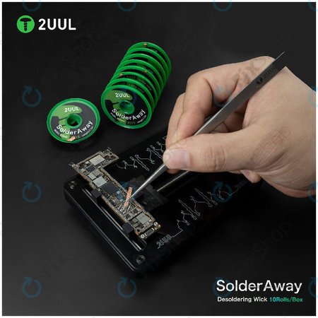 Tresse à dessouder, Solder Vampire, 2UUL DW11, 10 rouleaux/boîte