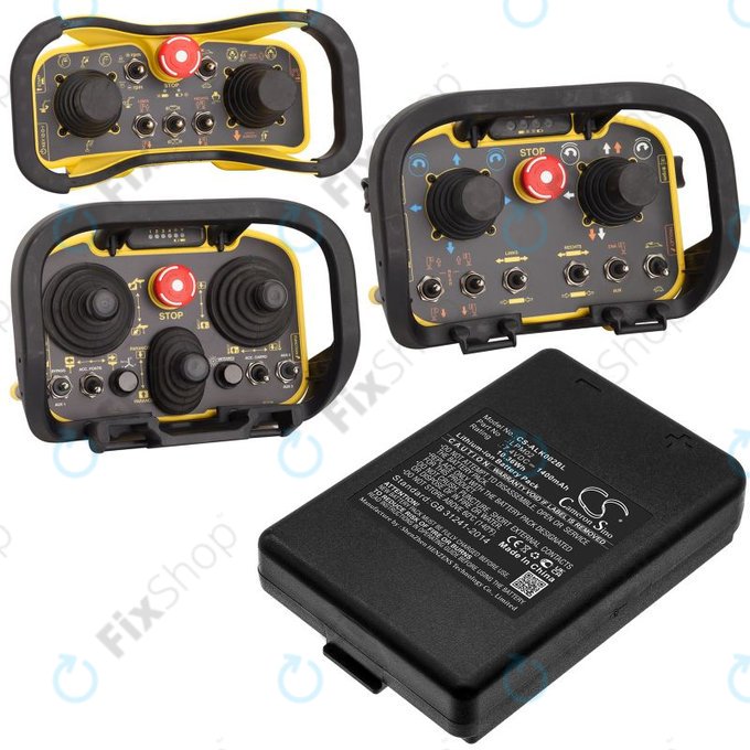 Batterie pour Autec Funkfernsteuerung Air, Modular AJM, 1400mAh, Li-Ion, 7.4V, LPM02, HQ